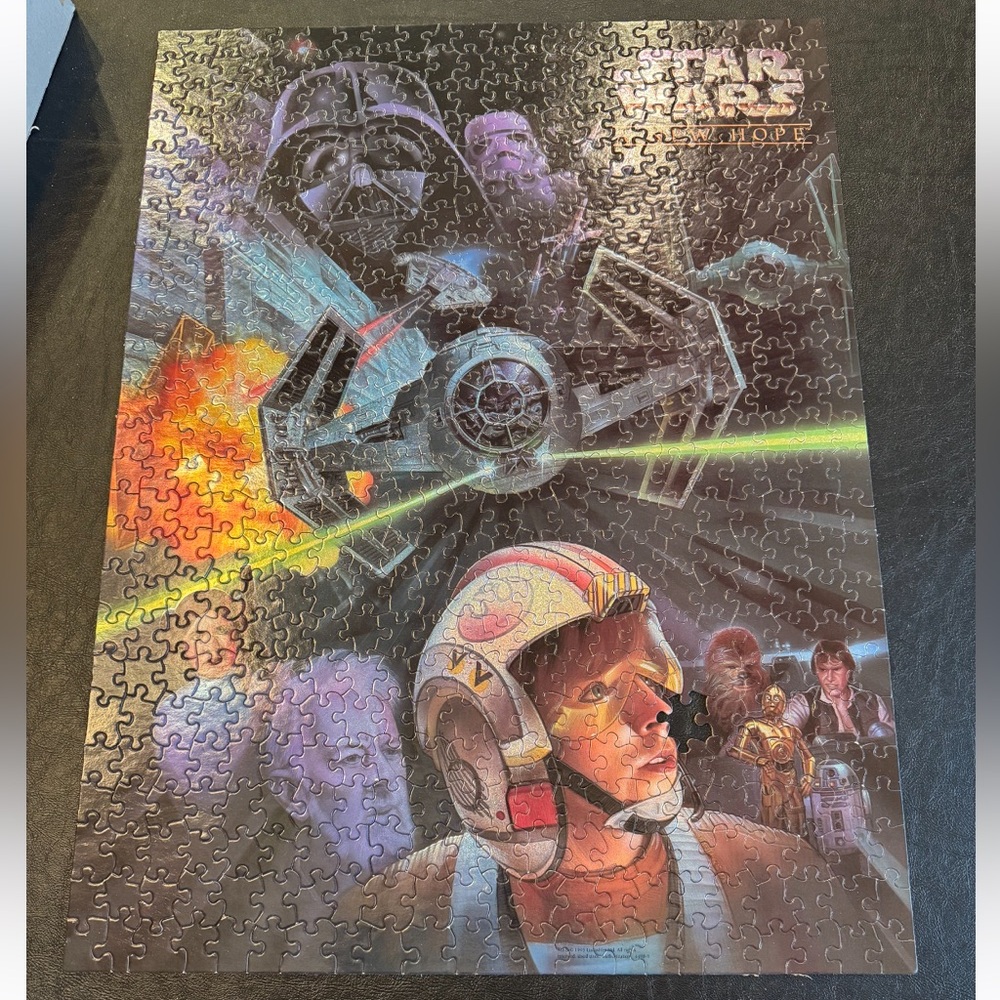 1995 Star Wars A New Hope Puzzle 18x24  (1 piece missing)